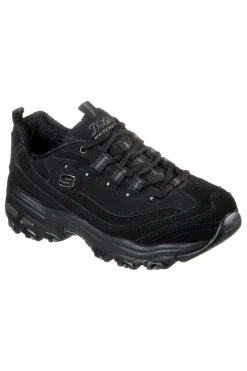 Sneakers nere con inserti in pelle e Memory Foam Skechers D'Lites Play On