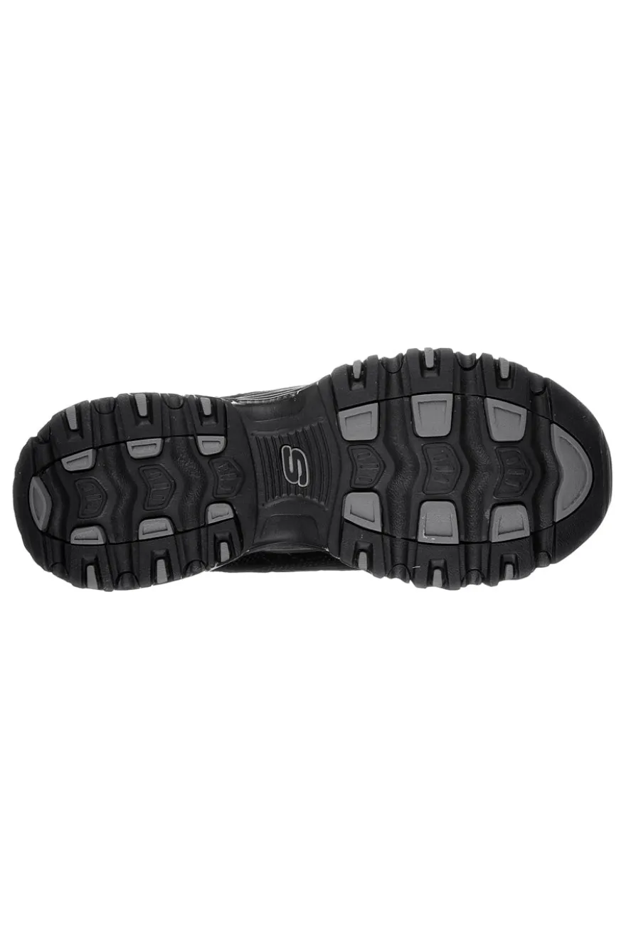 Sneakers nere con inserti in pelle e Memory Foam Skechers D'Lites Play On