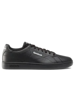 Sneakers Nere con Loghi Bianchi Reebok Court Clean
