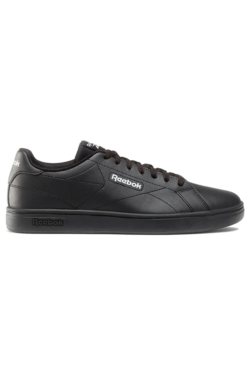 Sneakers Nere con Loghi Bianchi Reebok Court Clean