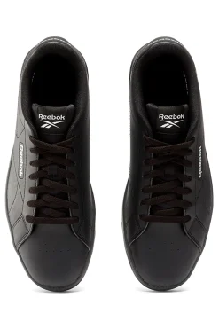 Sneakers Nere con Loghi Bianchi Reebok Court Clean