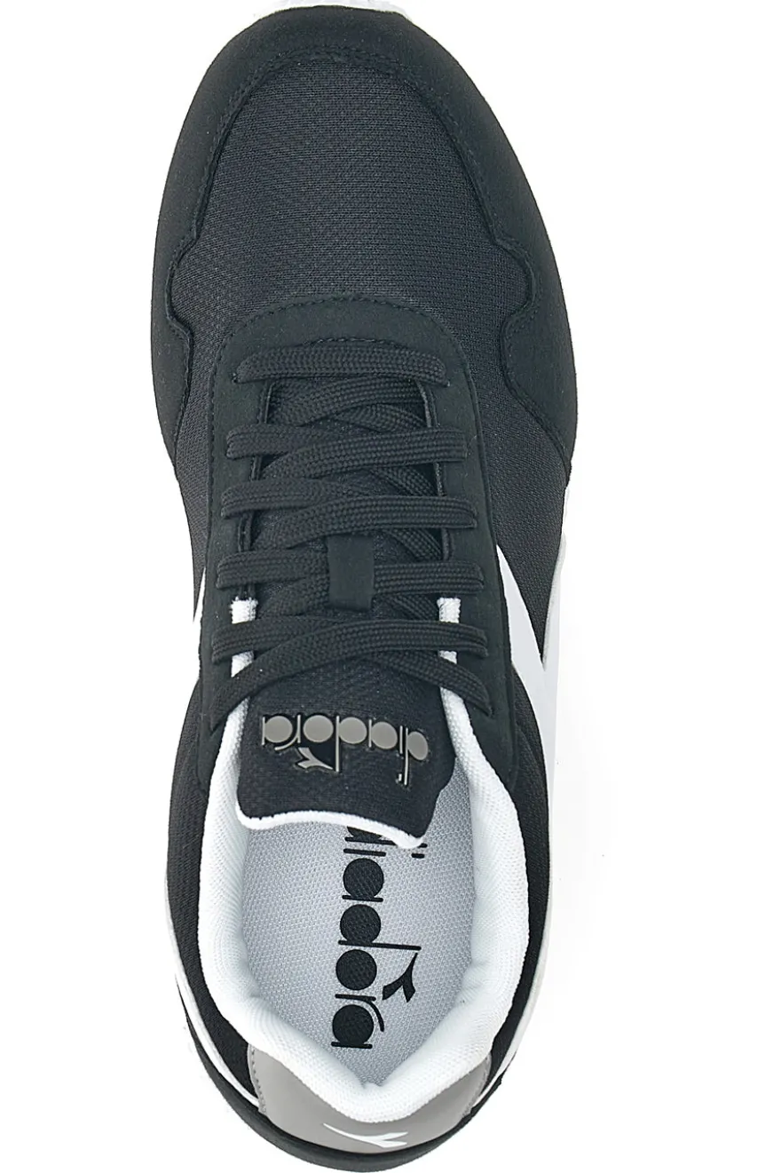 Sneakers Nere Con Logo Bianco Diadora Simple Run