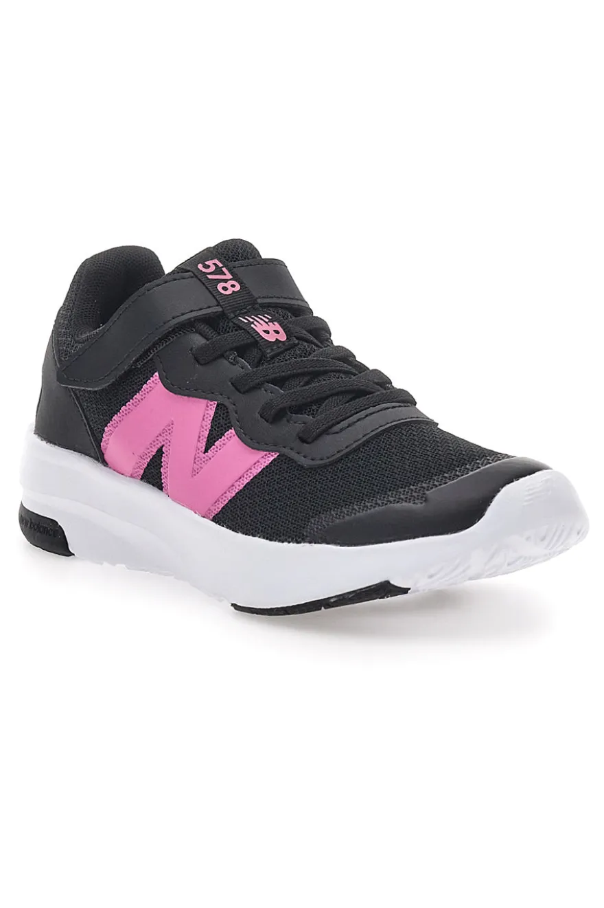 Sneakers Nere con Logo Fuxia NEW BALANCE 578