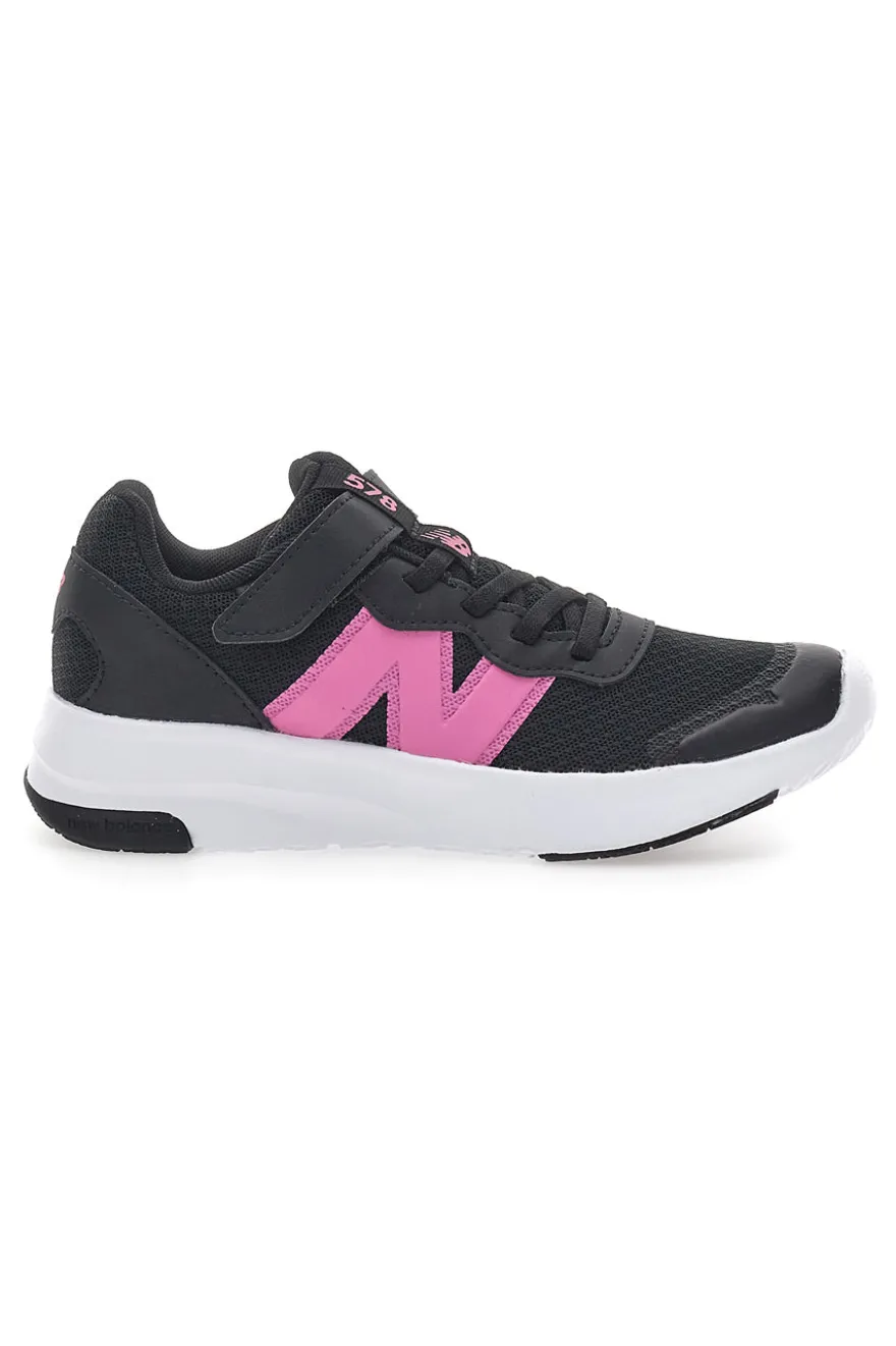 Sneakers Nere con Logo Fuxia NEW BALANCE 578