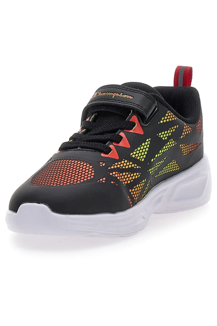 Sneakers nere con luci colorate e chiusura a strappo Champion Wave Tri B PS