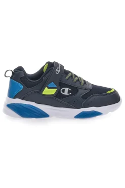 Sneakers Nere Con Luci e Strappo in Velcro Champion Wave B Ps