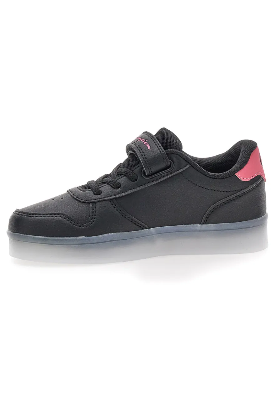 Sneakers nere con luci e dettagli rosa Champion GLW G PS