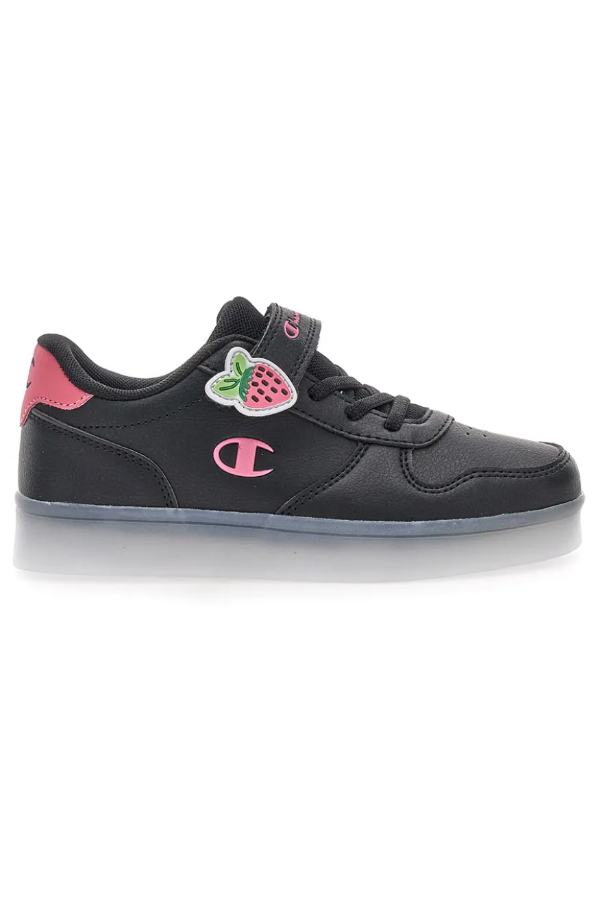 Sneakers nere con luci e dettagli rosa Champion GLW G PS