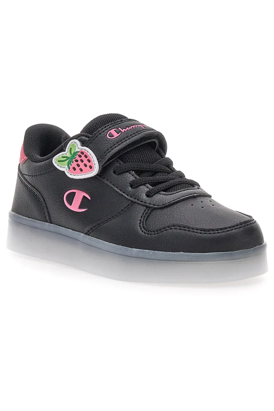 Sneakers nere con luci e dettagli rosa Champion GLW G PS