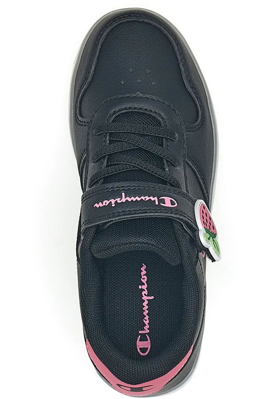 Sneakers nere con luci e dettagli rosa Champion GLW G PS