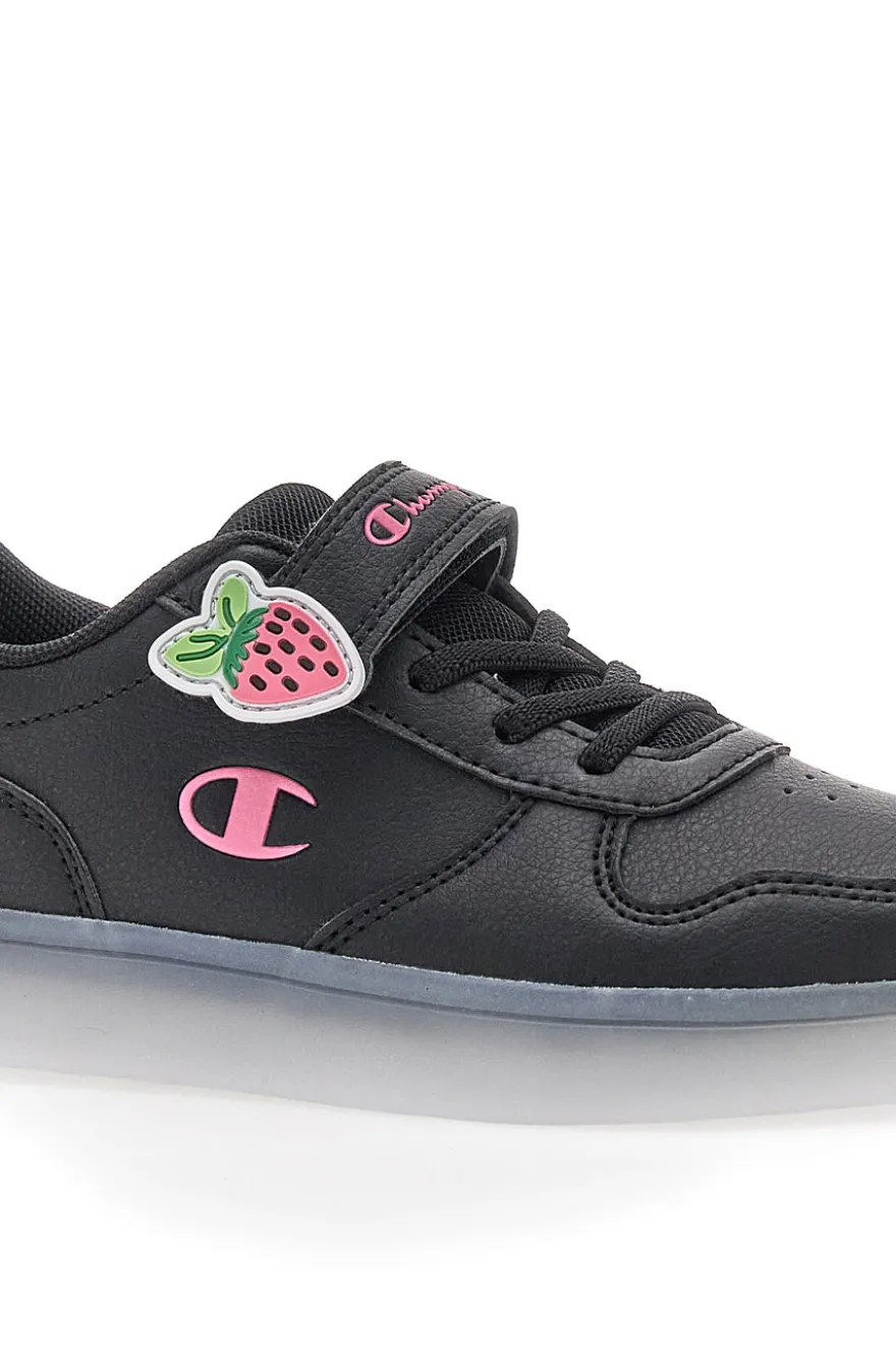Sneakers nere con luci e dettagli rosa Champion GLW G PS