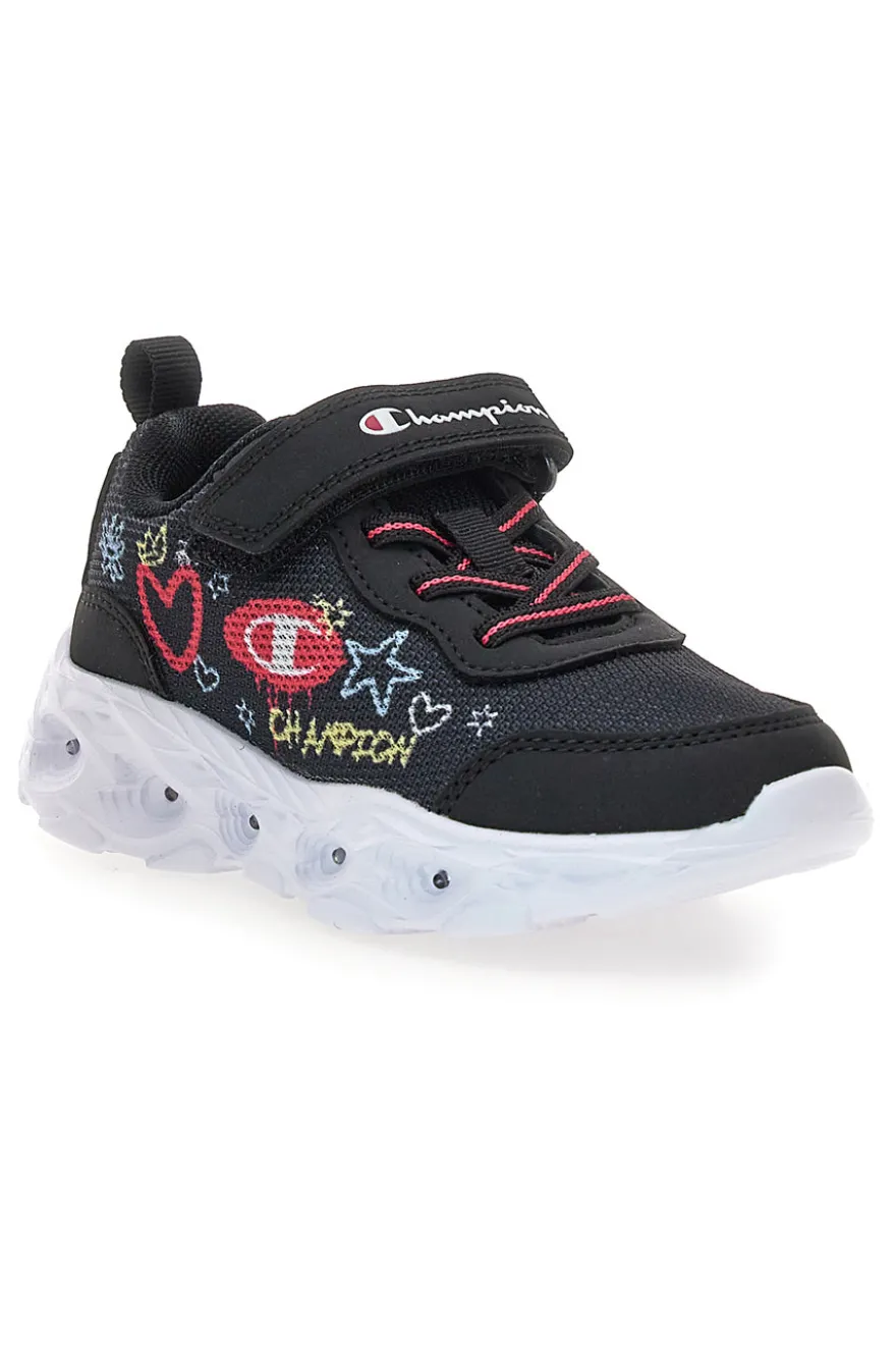 Sneakers nere con luci e stampa colorata Champion Funfair Print G TD Low Cut Shoe