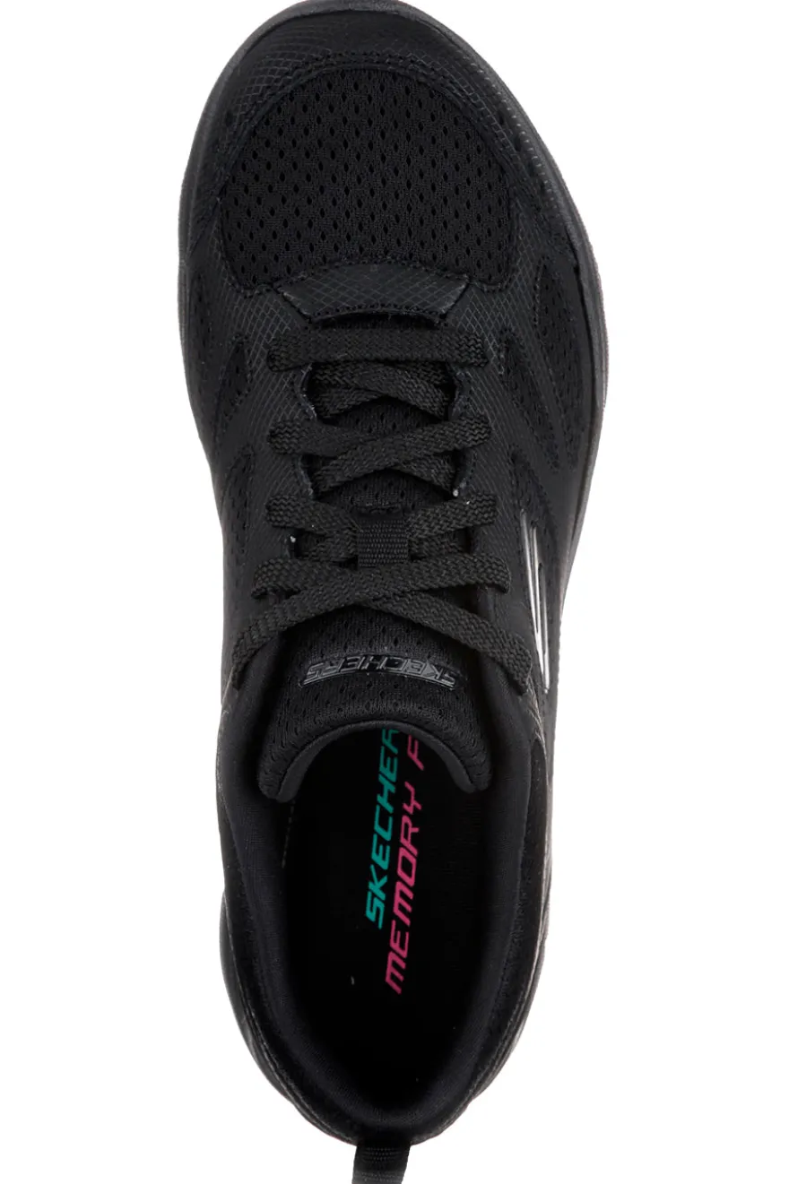 Sneakers Nere Con Memory Foam SKECHERS Summits - Suited