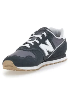 Sneakers Nere Con Pelle Scamosciata New Balance 373