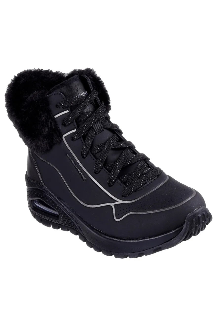 Sneakers nere con pelliccia e dettagli shimmer Skechers UNO RUGGED FALL SHIMMER