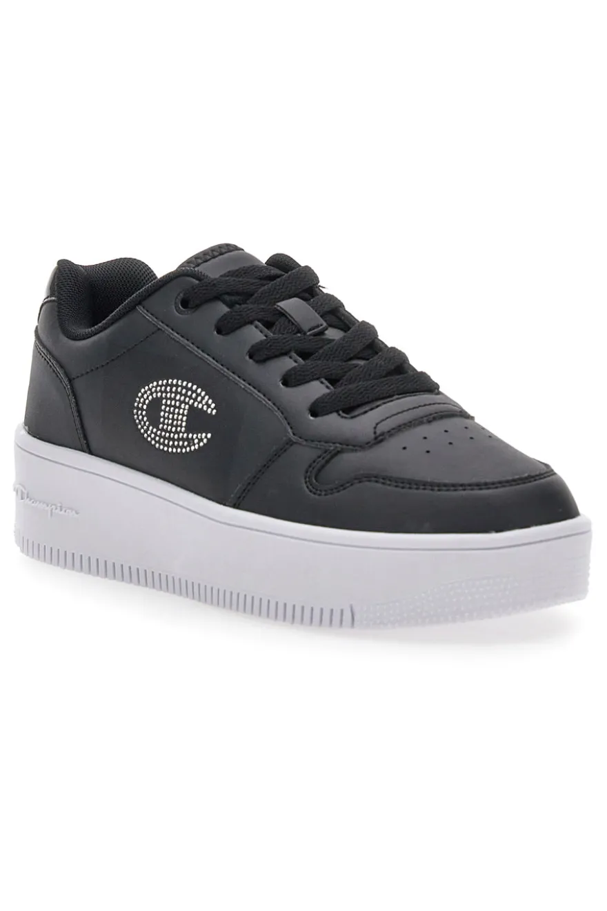 Sneakers Nere Con Platform Nero CHAMPION RD18 PLATFORM GLITTER G GS