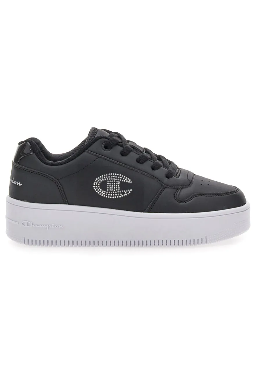 Sneakers Nere Con Platform Nero CHAMPION RD18 PLATFORM GLITTER G GS