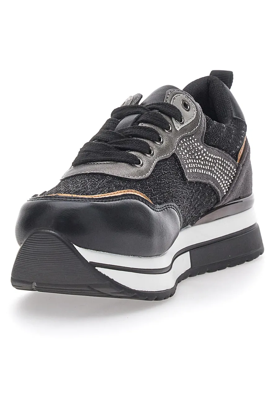 Sneakers Nere Con Platform Miss Pappalea 23011