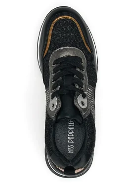 Sneakers Nere Con Platform Miss Pappalea 23011