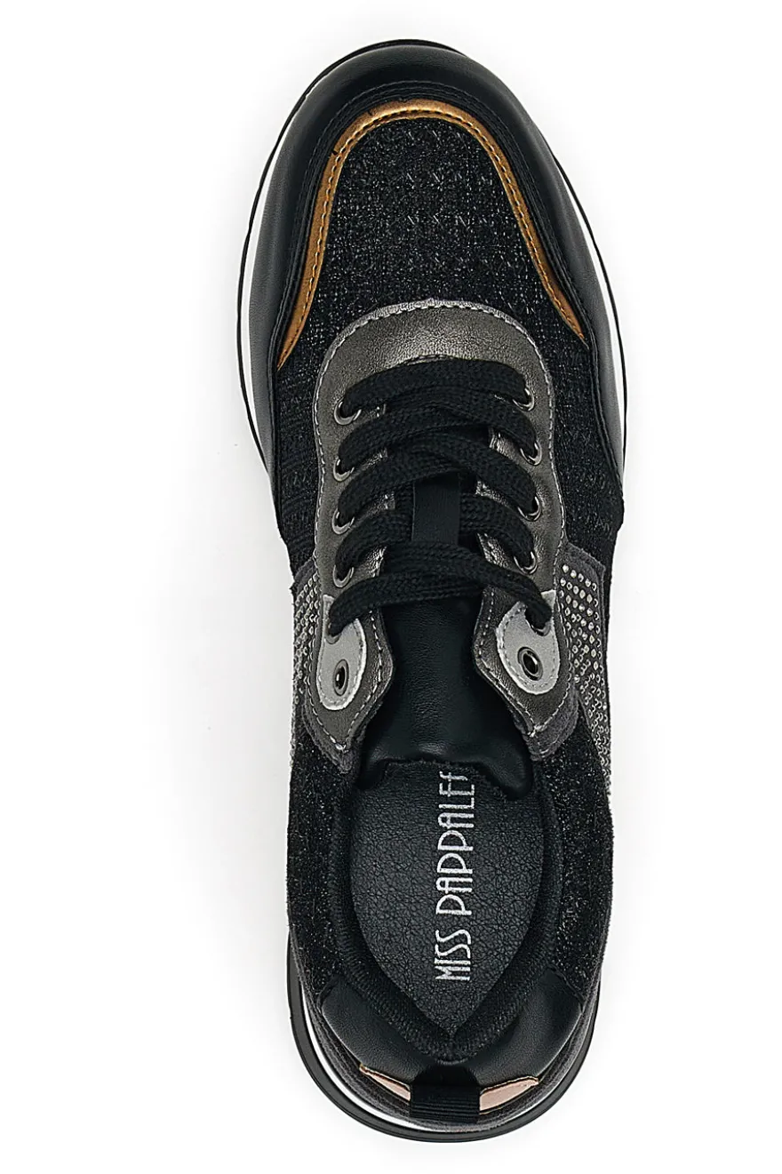 Sneakers Nere Con Platform Miss Pappalea 23011