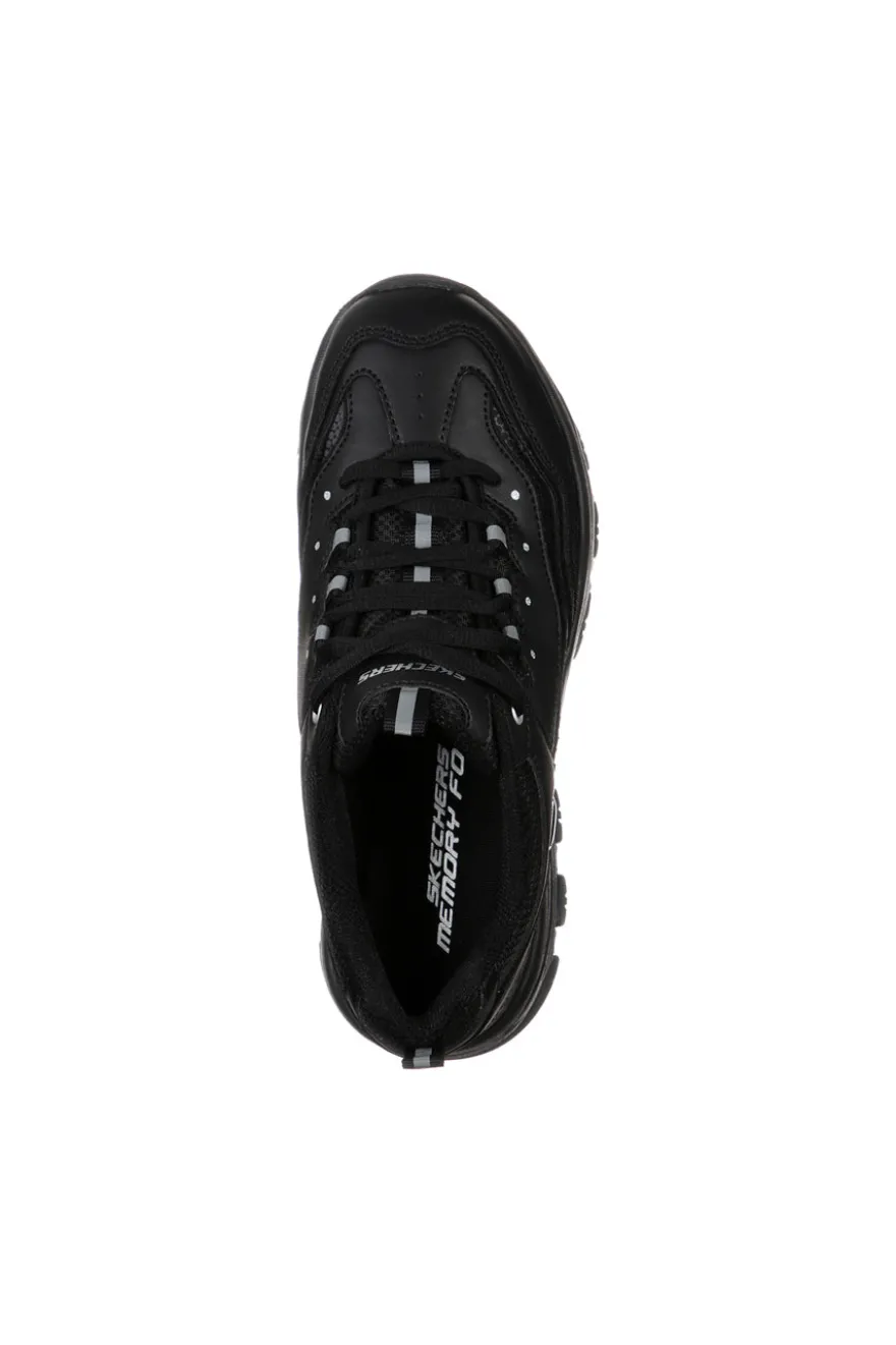 Sneakers Nere con Soletta Memory Foam Skechers Iconic