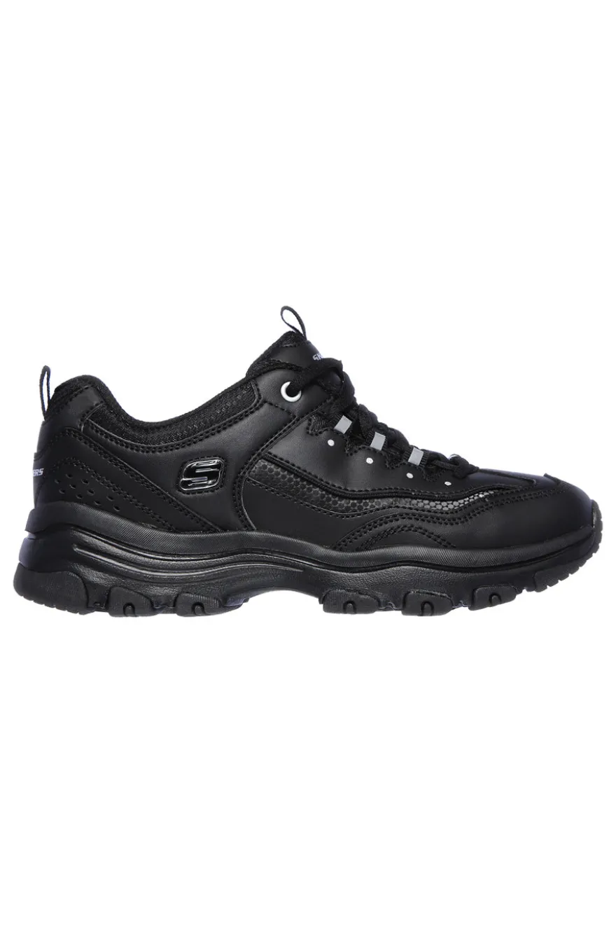 Sneakers Nere con Soletta Memory Foam Skechers Iconic