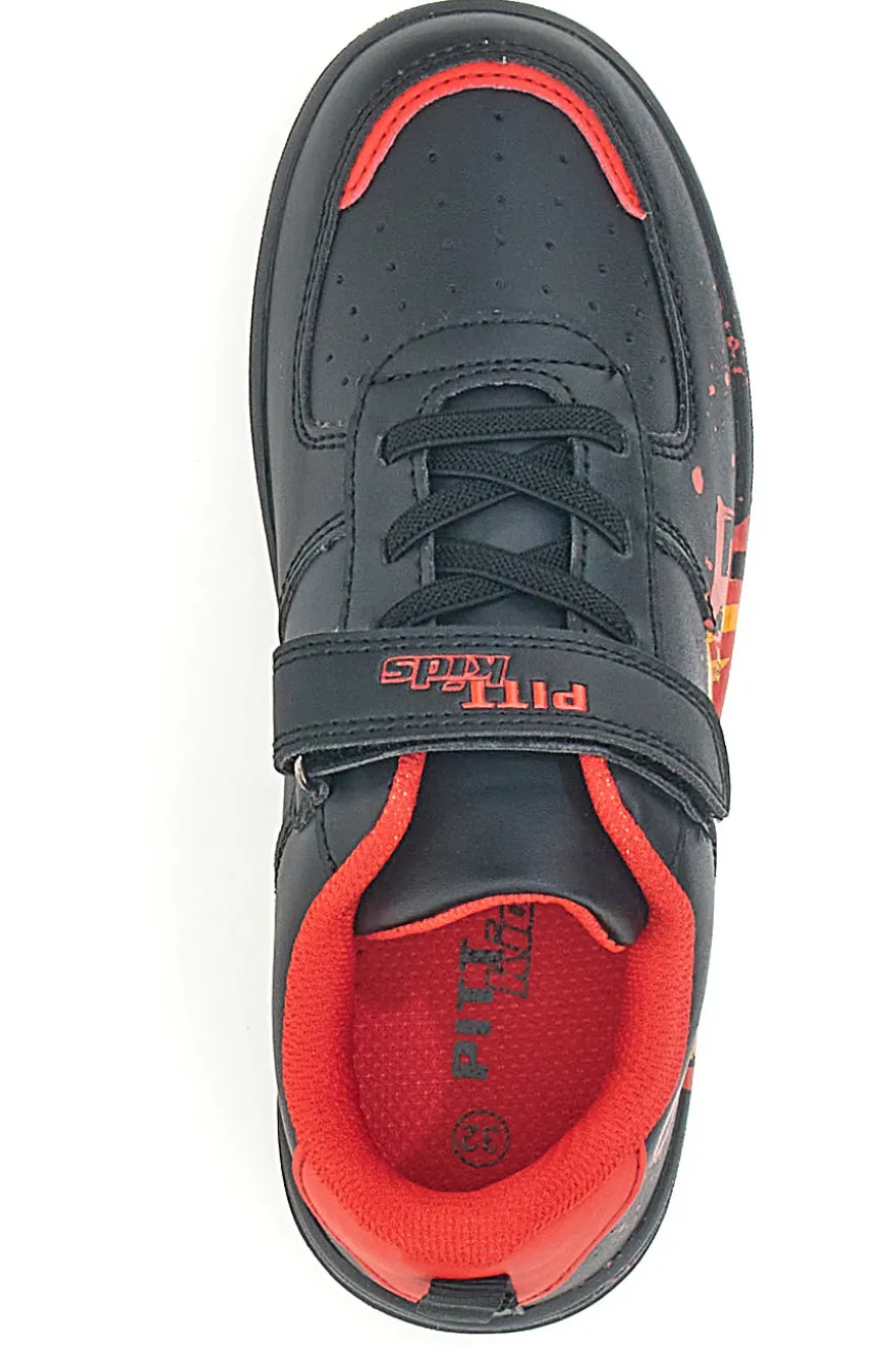 SNEAKERS NERE CON STAMPA COLORATA PITT KIDS K22355