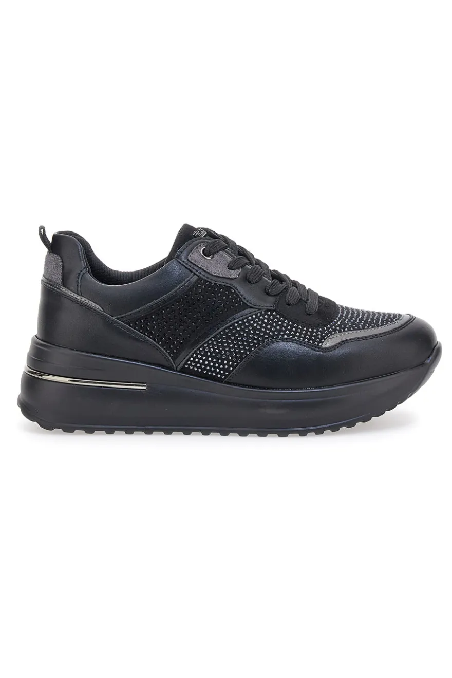 Sneakers Nere con Strass Inblu IN397014