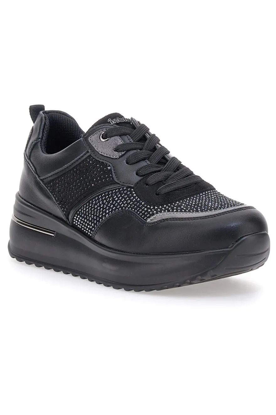 Sneakers Nere con Strass Inblu IN397014
