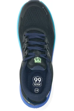Sneakers nere con suola alta e dettagli fluo ROUTE 66 RO51812