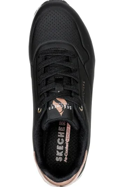 Sneakers nere con suola bianca e dettagli oro Skechers Uno Golden Air