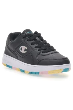 Sneakers Nere con Suola Colorata RD18 Low G GS