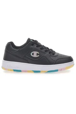 Sneakers Nere con Suola Colorata RD18 Low G GS