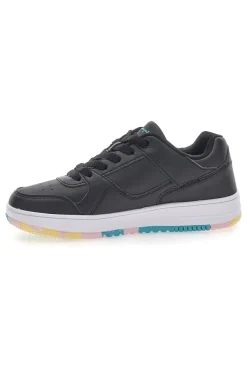 Sneakers Nere con Suola Colorata RD18 Low G GS