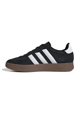 Sneakers nere con suola marrone e 3 strisce bianche Adidas Barreda