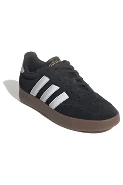 Sneakers nere con suola marrone e 3 strisce bianche Adidas Barreda