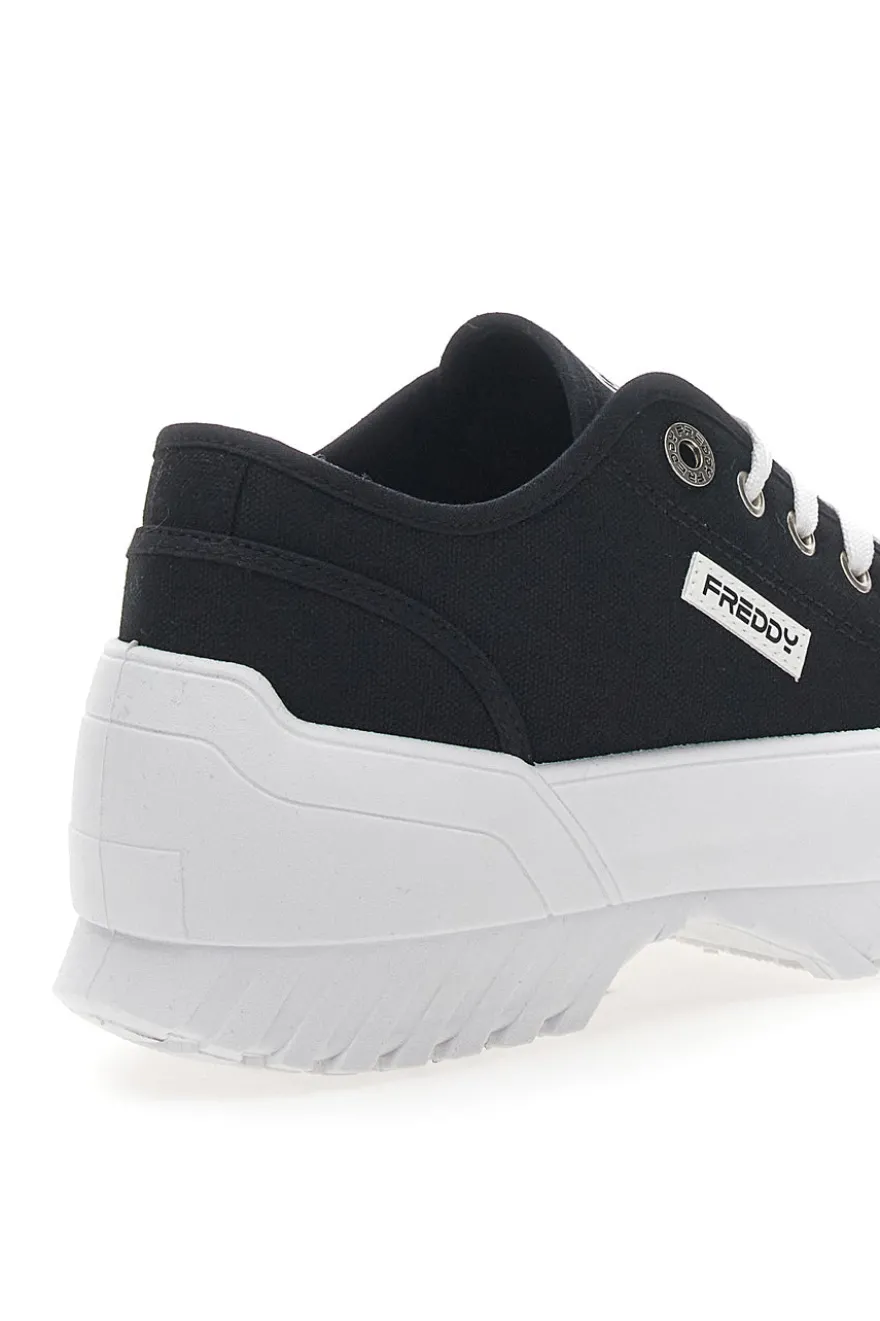Sneakers Nere Con Suola Platform Bianca FREDDY FY7601