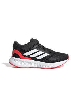 Sneakers nere con suola rossa e chiusura a strappo Adidas Runfalcon 5 EL C