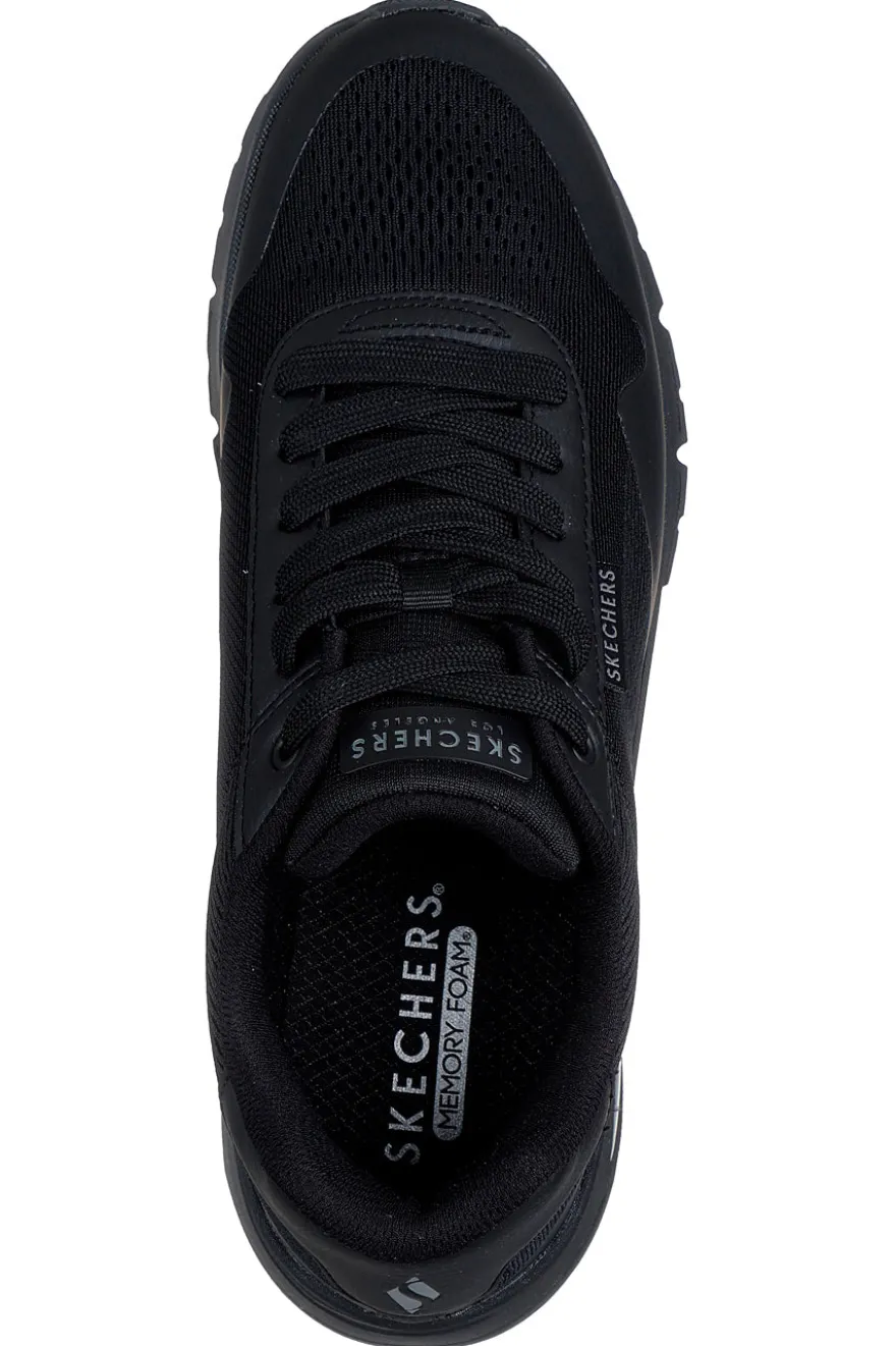 Sneakers Nere con Tomaia in Mesh SKECHERS UNO FLEX SPRING ON AIR