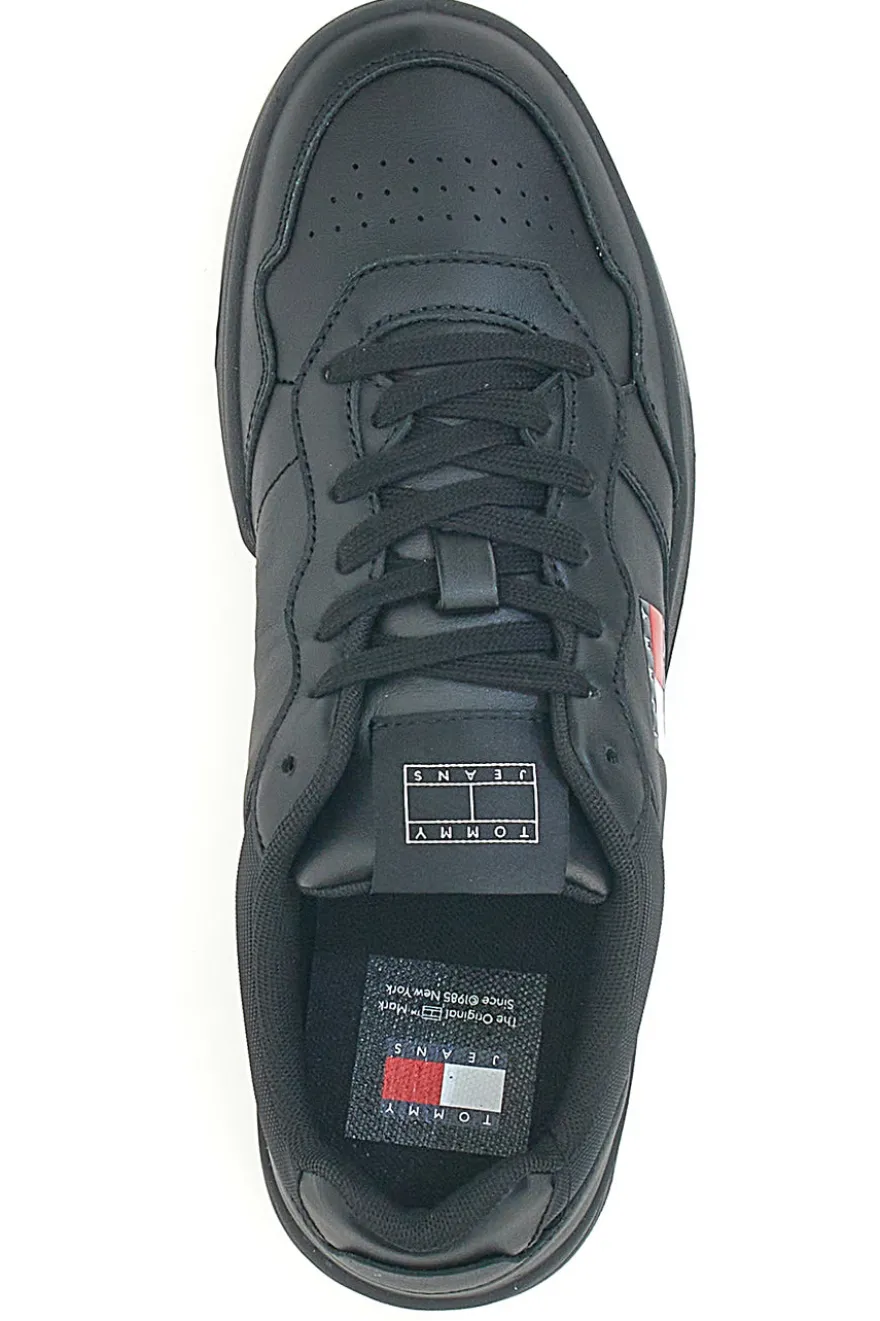 Sneakers Nere Con Tomaia In Pelle TOMMY JEANS CUPSOLE