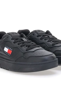 Sneakers Nere Con Tomaia In Pelle TOMMY JEANS CUPSOLE