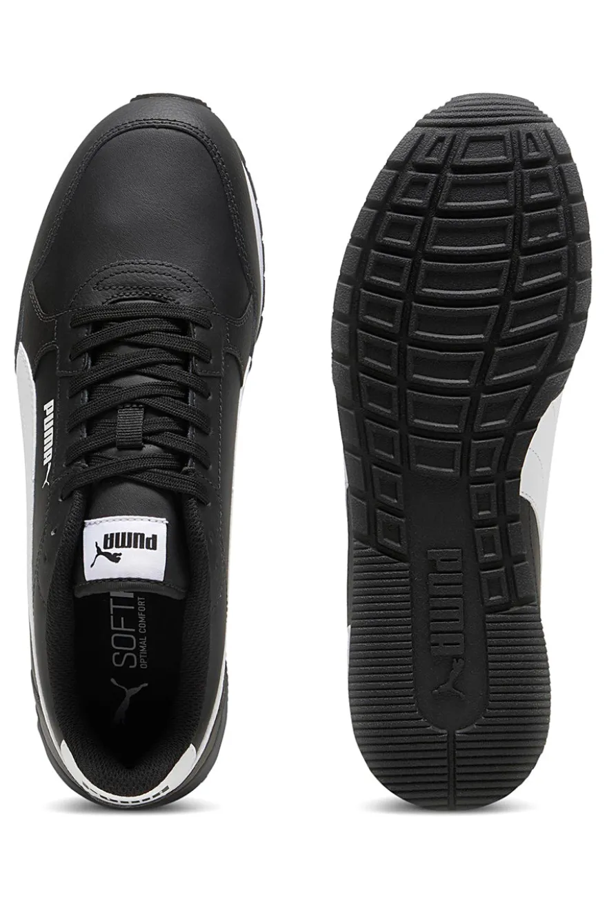 Sneakers Nere con Tomaia in Pelle PUMA ST Runner v4 L