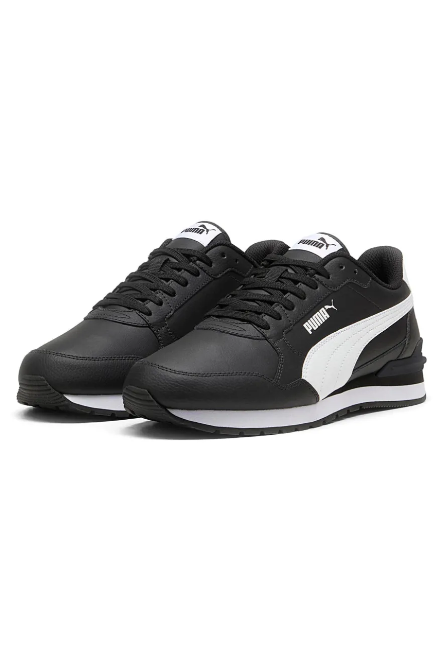 Sneakers Nere con Tomaia in Pelle PUMA ST Runner v4 L
