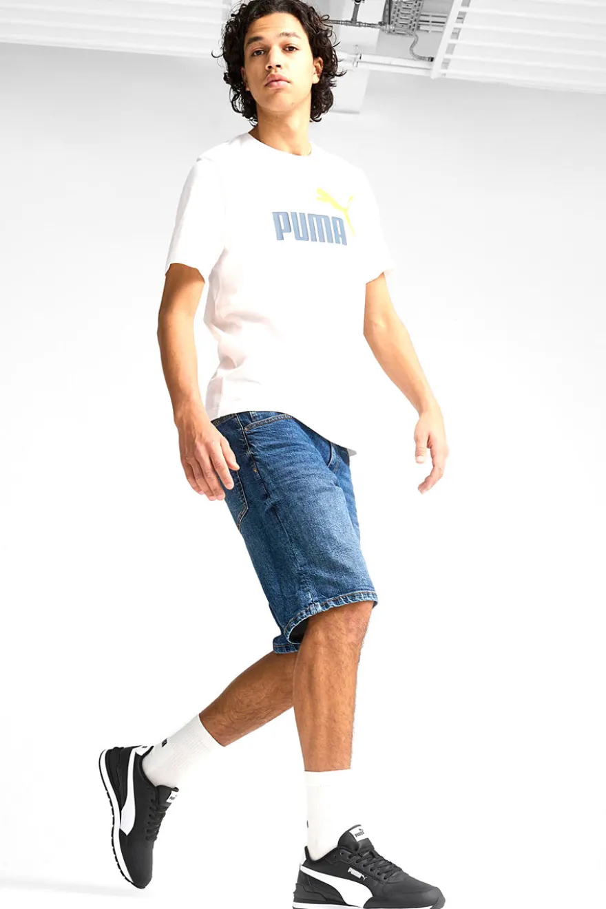 Sneakers Nere con Tomaia in Pelle PUMA ST Runner v4 L