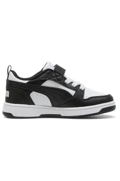 Sneakers nere e bianche con strappo Puma Rebound V6 Lo AC+ PS