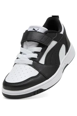 Sneakers nere e bianche con strappo Puma Rebound V6 Lo AC+ PS