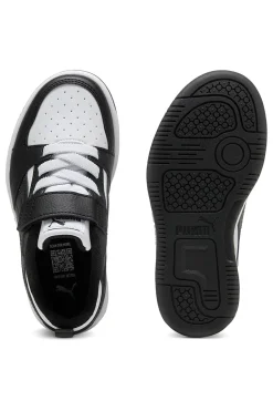 Sneakers nere e bianche con strappo Puma Rebound V6 Lo AC+ PS