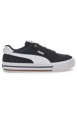 Sneakers Nere e Bianche In Tela Puma Court Classic Vulc Fs