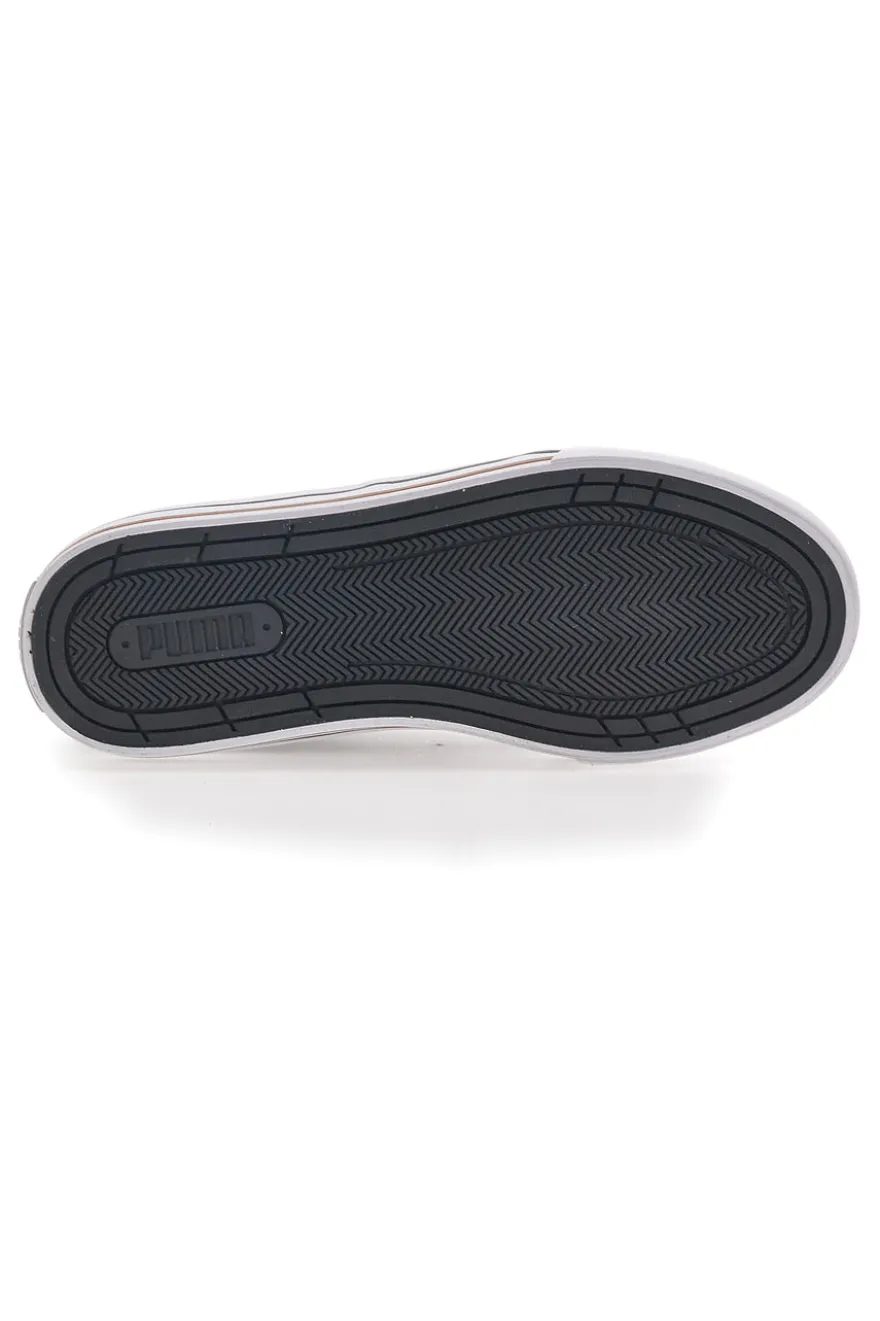 Sneakers Nere e Bianche In Tela Puma Court Classic Vulc Fs