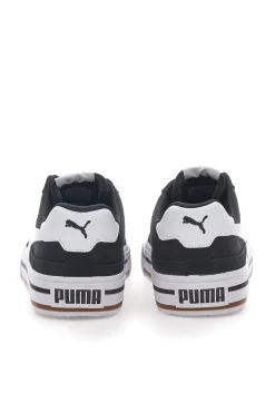 Sneakers Nere e Bianche In Tela Puma Court Classic Vulc Fs